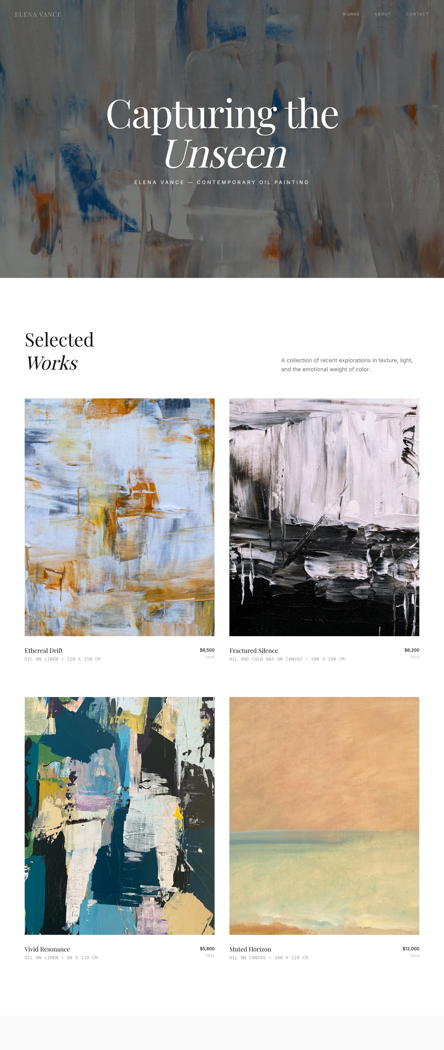 Painter website demo