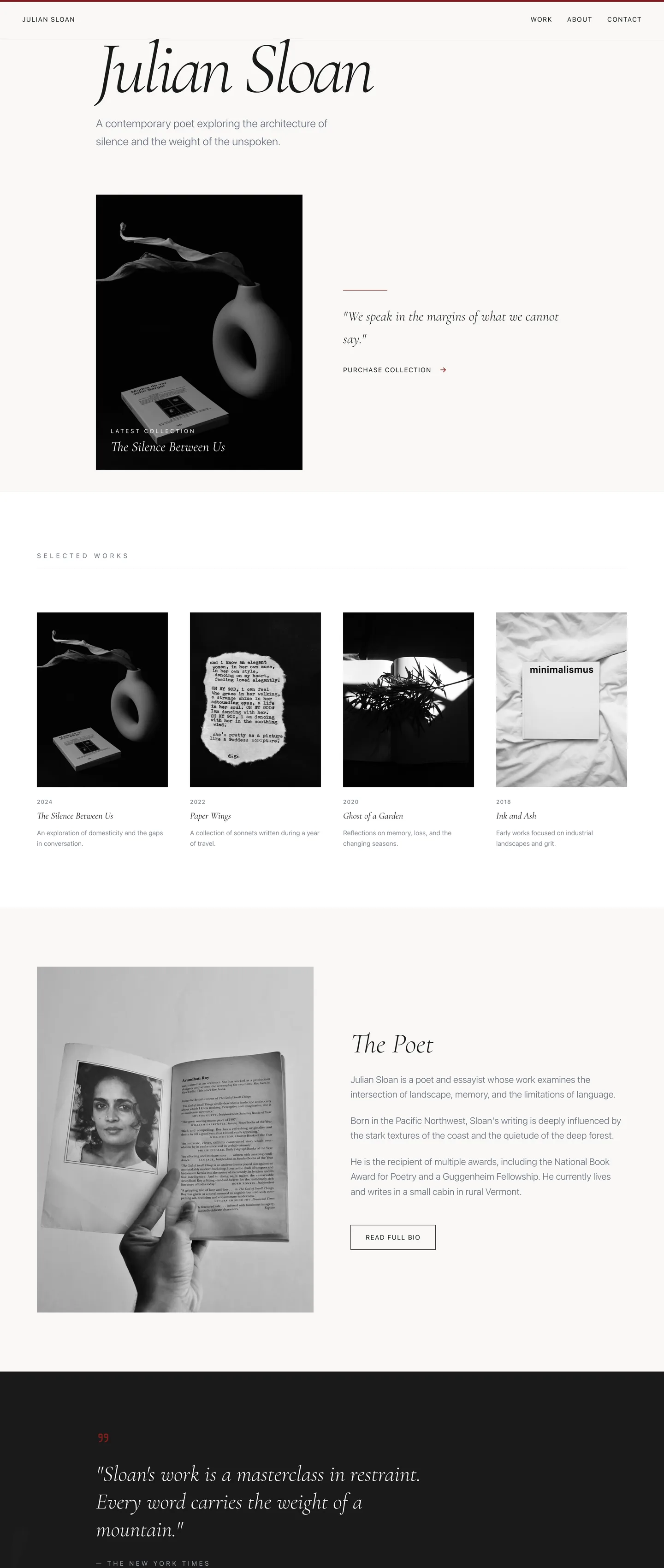 Poet website demo