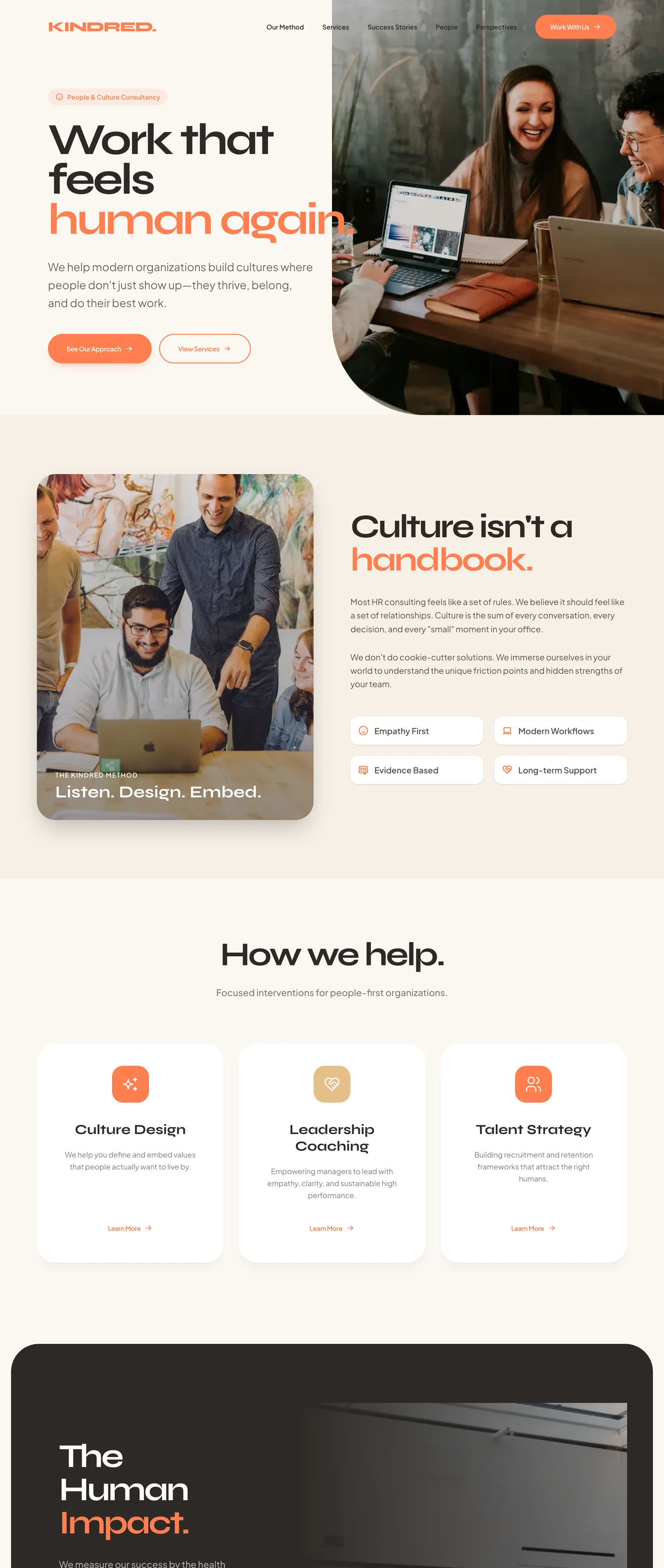 HR consultancy website demo