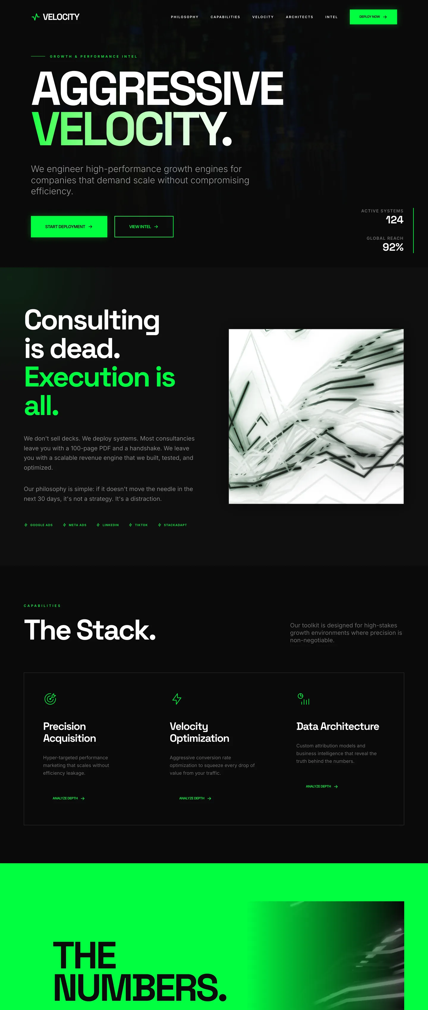 Marketing consultancy website demo