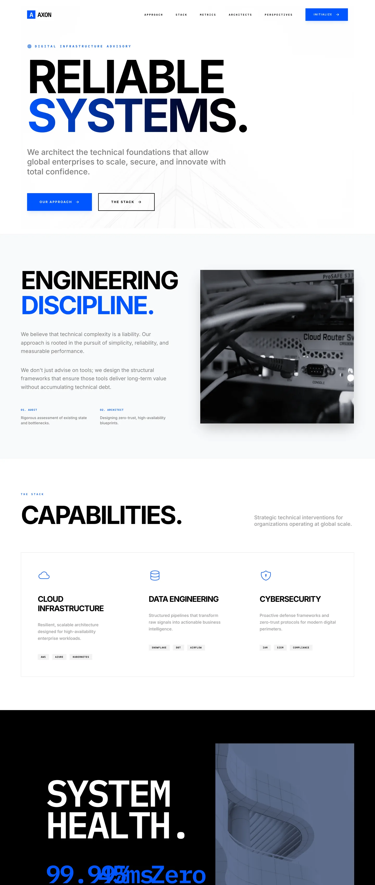 Technology consultancy website demo