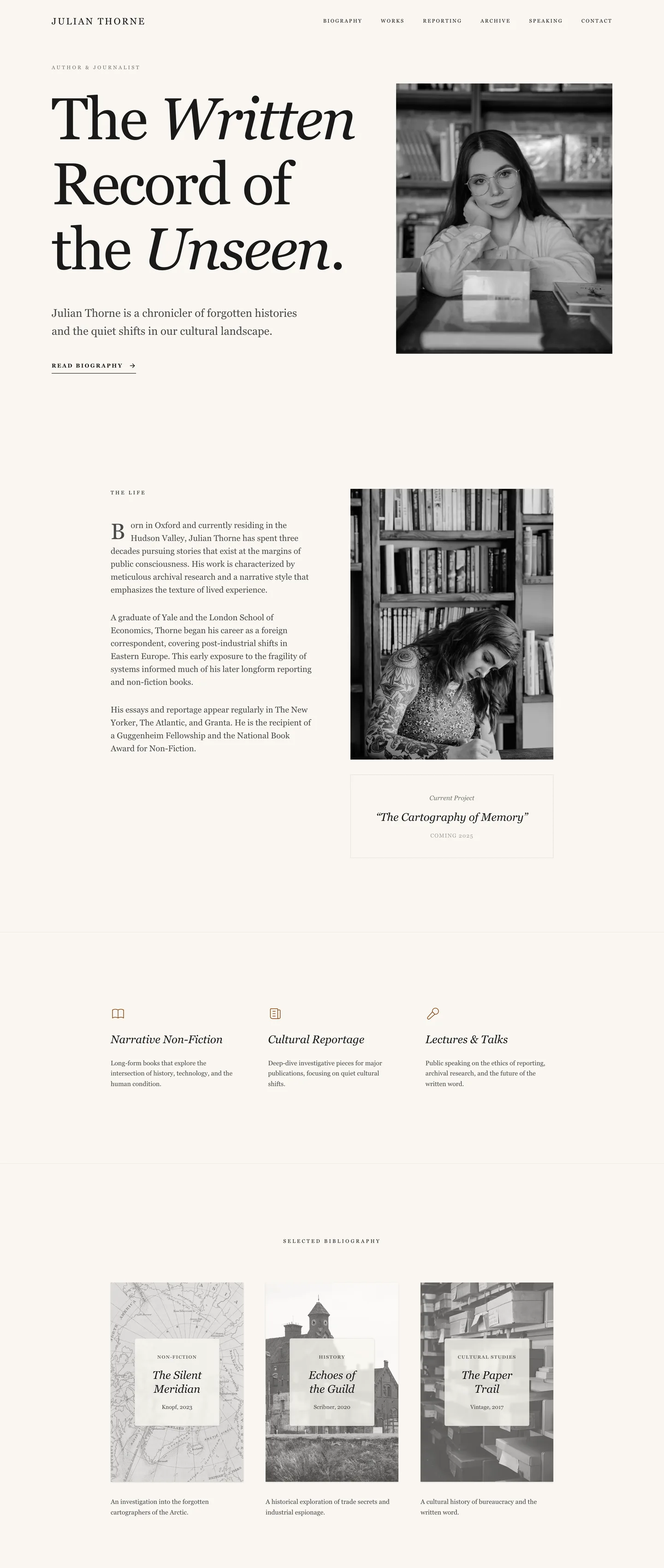 Writer website demo