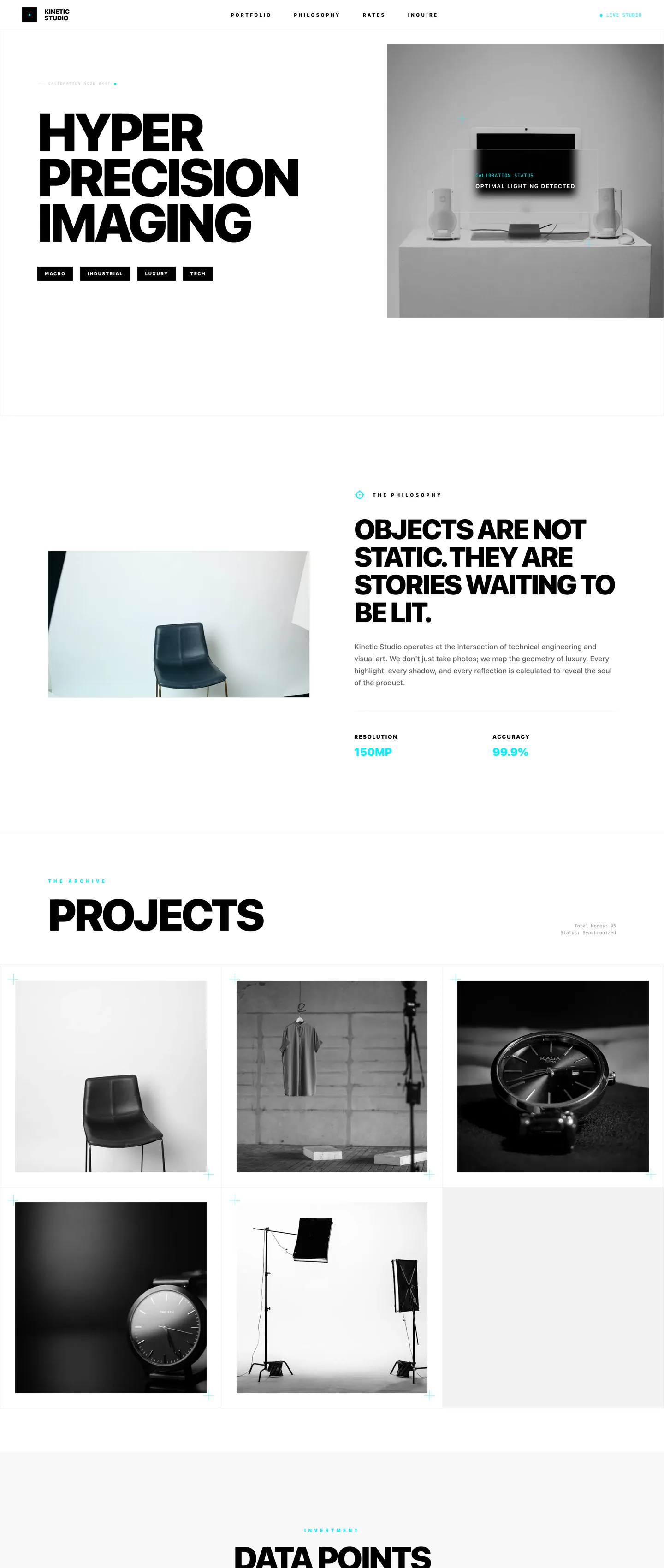 Product photographer website demo
